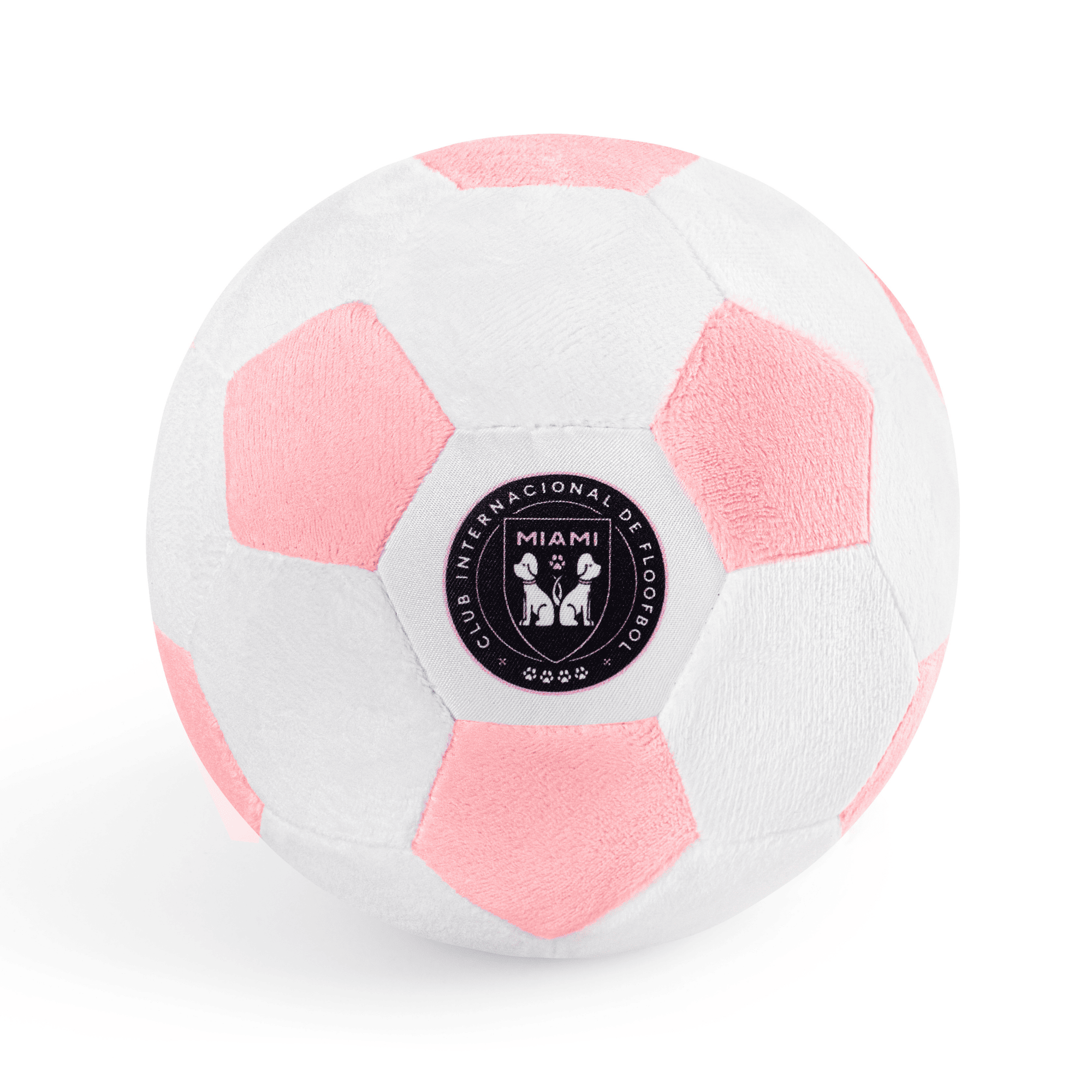Miami soccer ball plush dog toy – Floofball