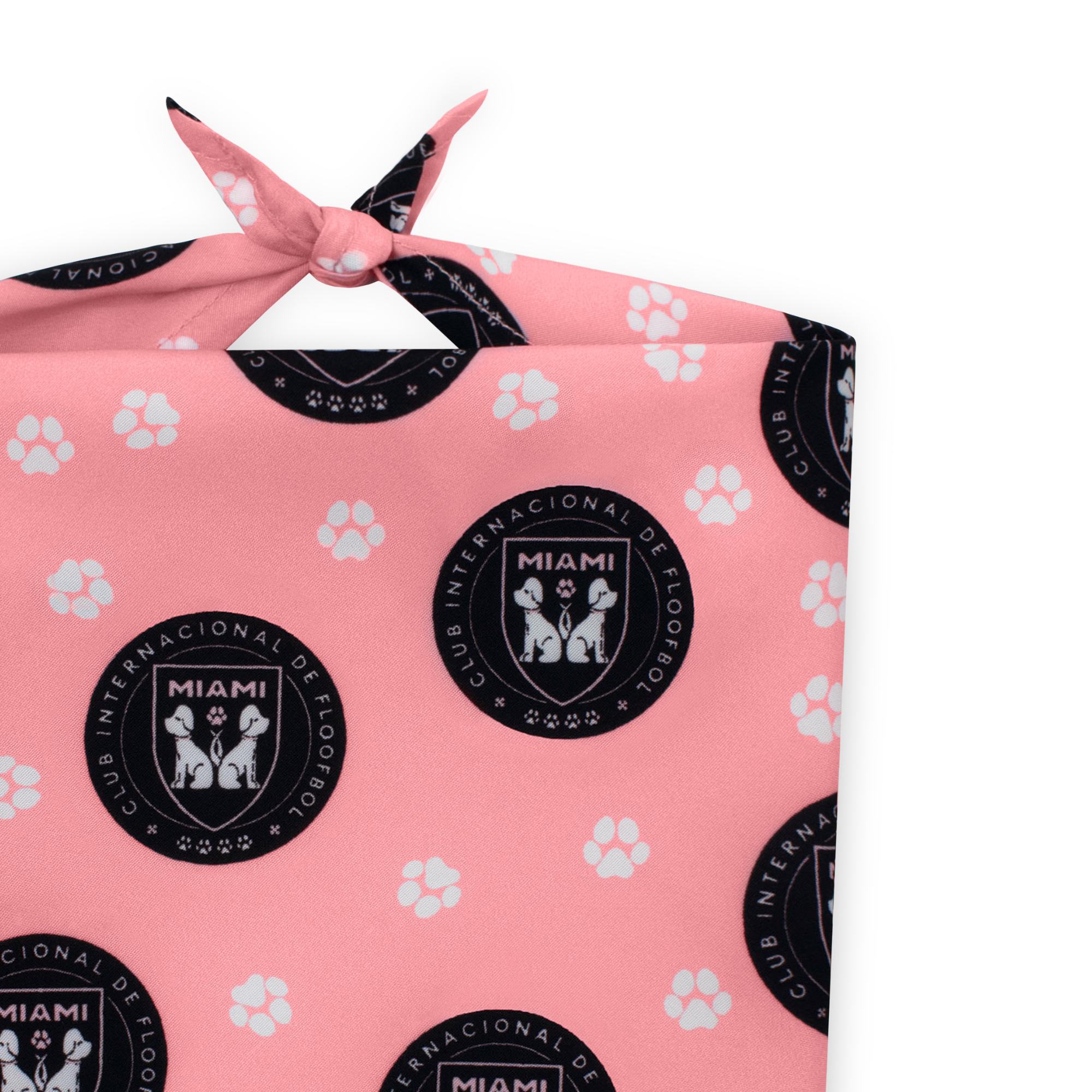 Miami soccer-themed dog bandana – Floofball